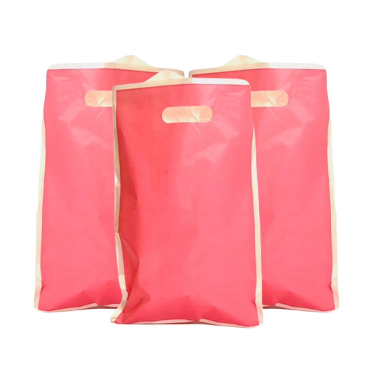 Bolsa para dulces color rosado de 10 unidades para cumpleaños y celebraciones.