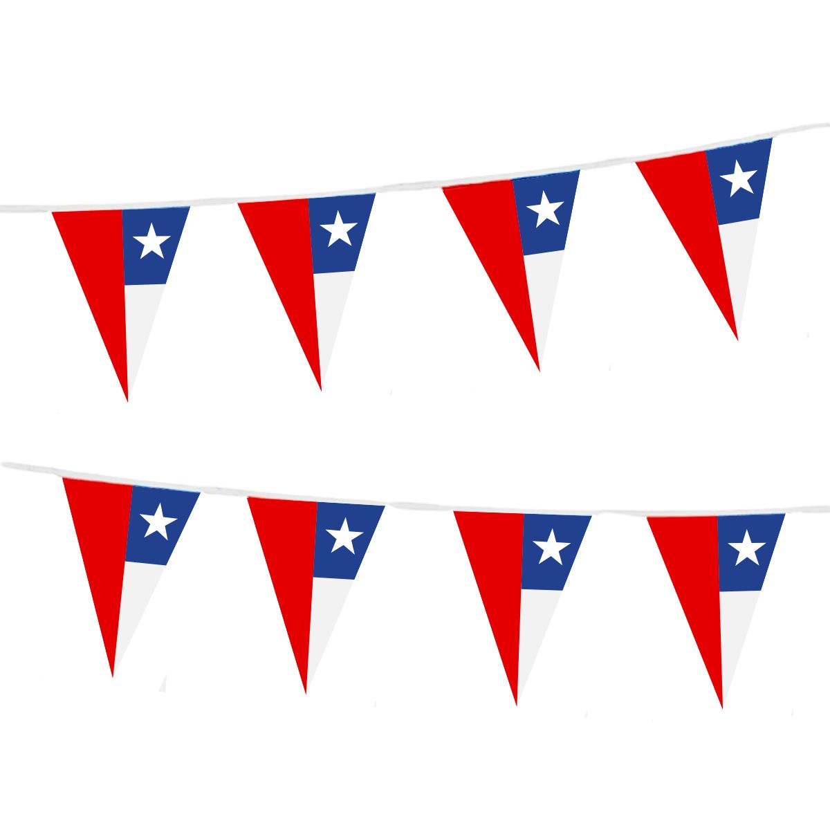 Guirnalda Banderines Bandera Chilena 3mts - Louicid