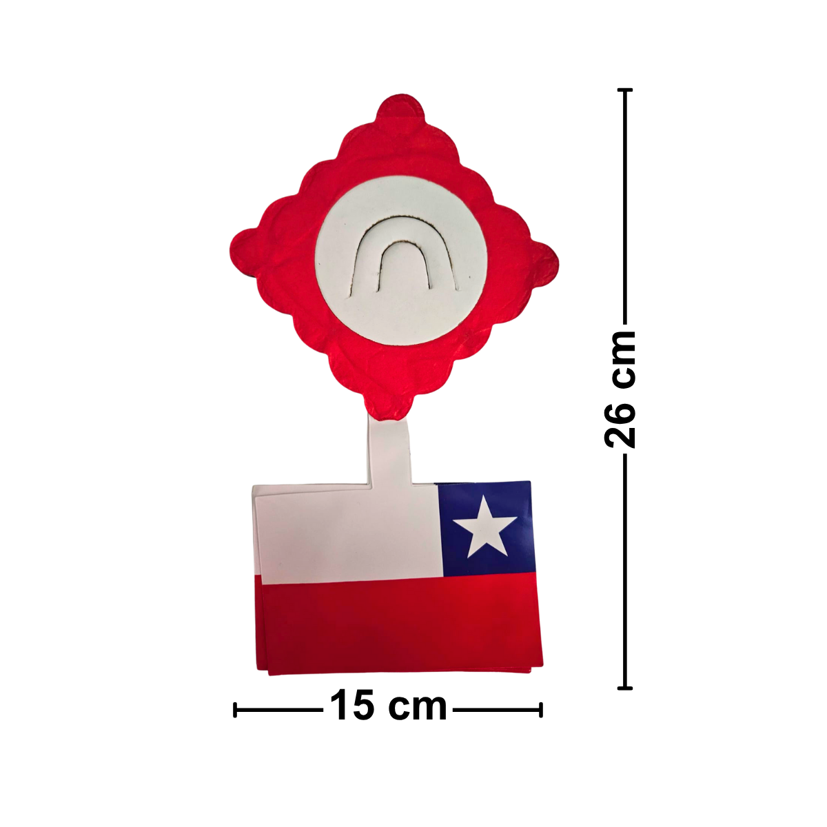 Guirnalda Cuadrada Bandera Tricolor 2mts Fiestas Patrias Medidas - Louicid