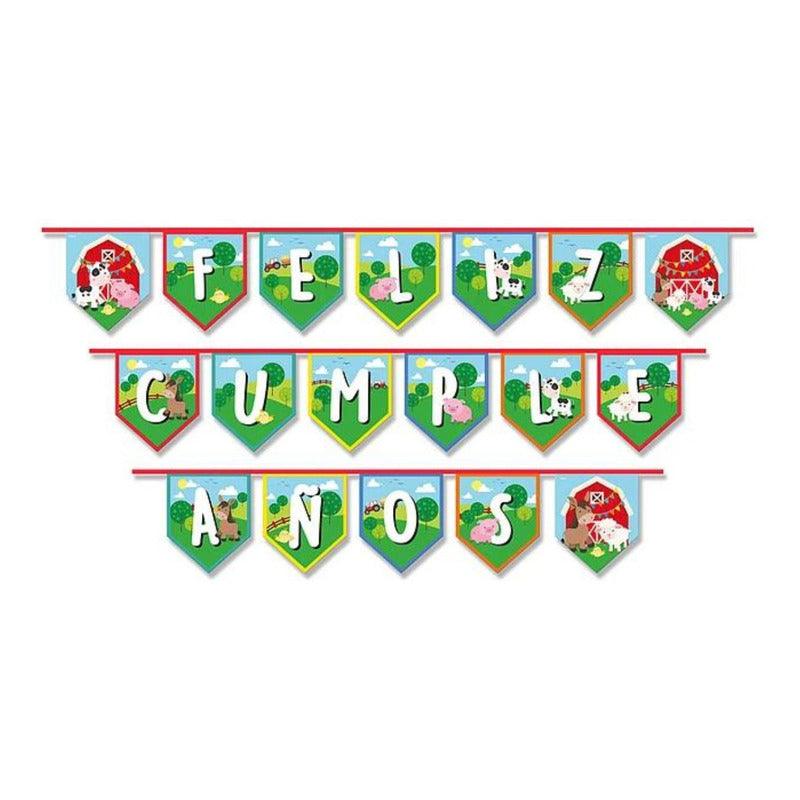 Pack Cumpleaños Animalitos La Granja Para 6 Niños Decoración Infantil - Louicid