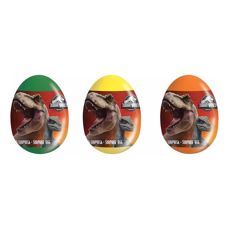 Huevo Sorpresa Jurassic World Con Dinosaurio 2D Y Stickers - Louicid