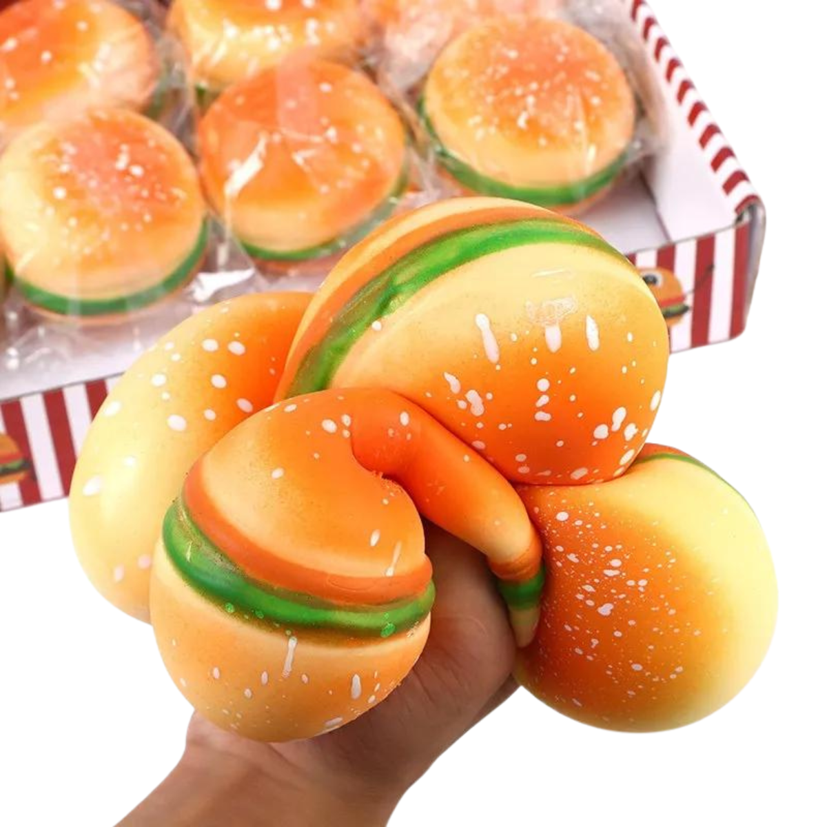 Juguete Antiestrés Para Sándwiches Squishy Burger Fidget - Louicid