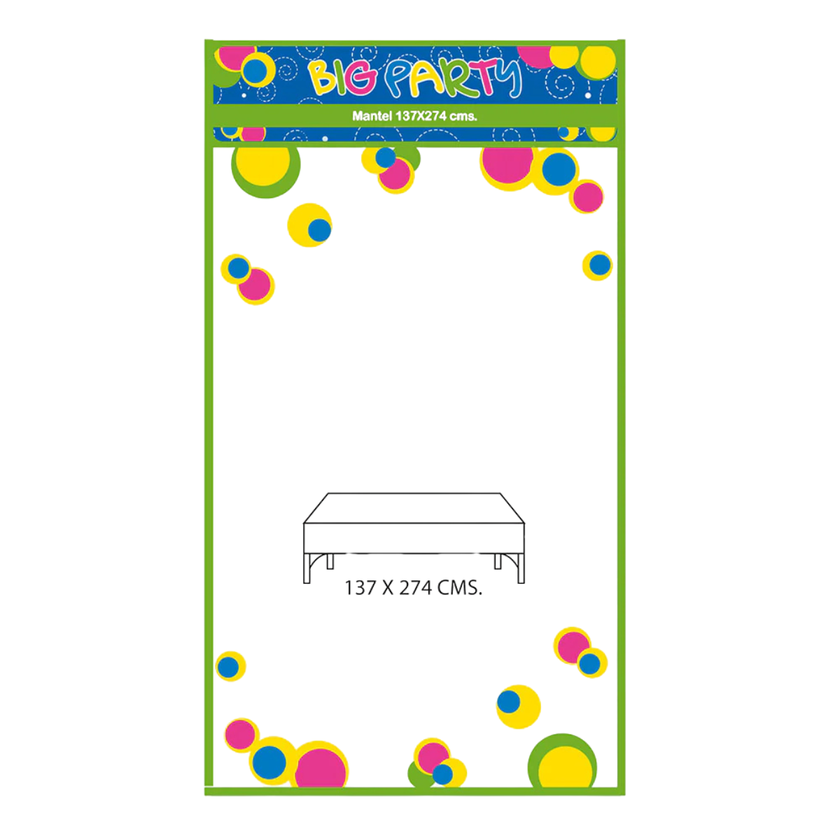 Mantel Plástico Desechable Blanco 137x274 cm Para Celebraciones - Louicid