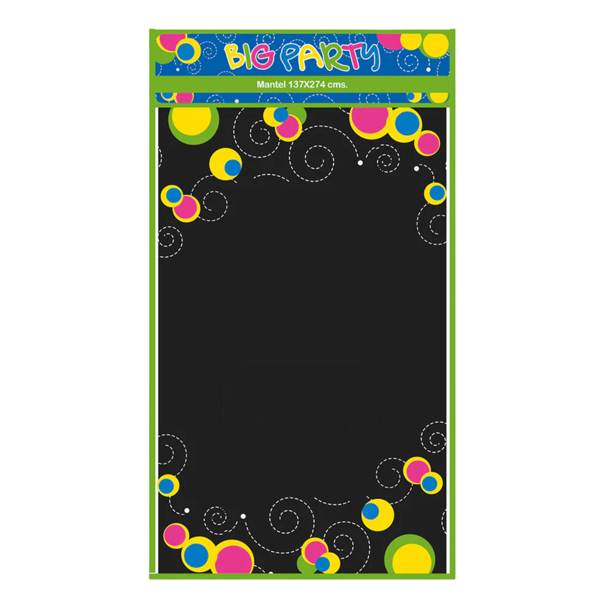 Mantel Plástico Desechable Negro 137x274 cm Para Celebraciones - Louicid