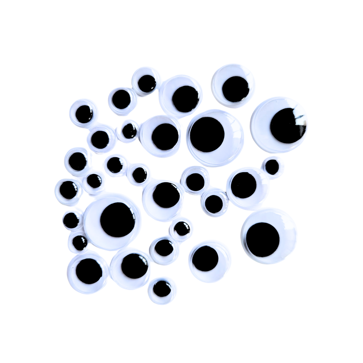 Set 30 Ojitos Locos De Tamaños Surtidos Autoadhesivos - Louicid