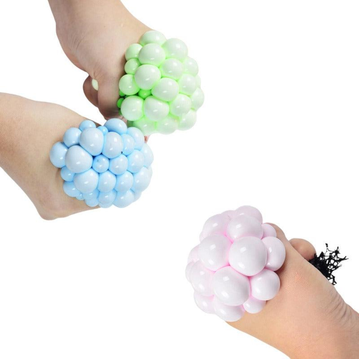 Pelota Antiestrés Con Malla Colores Surtido - Louicid