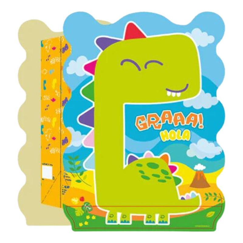 Piñata 3D Dinosaurio Animado 36x29 cm Para Cumpleaños Infantil - Louicid