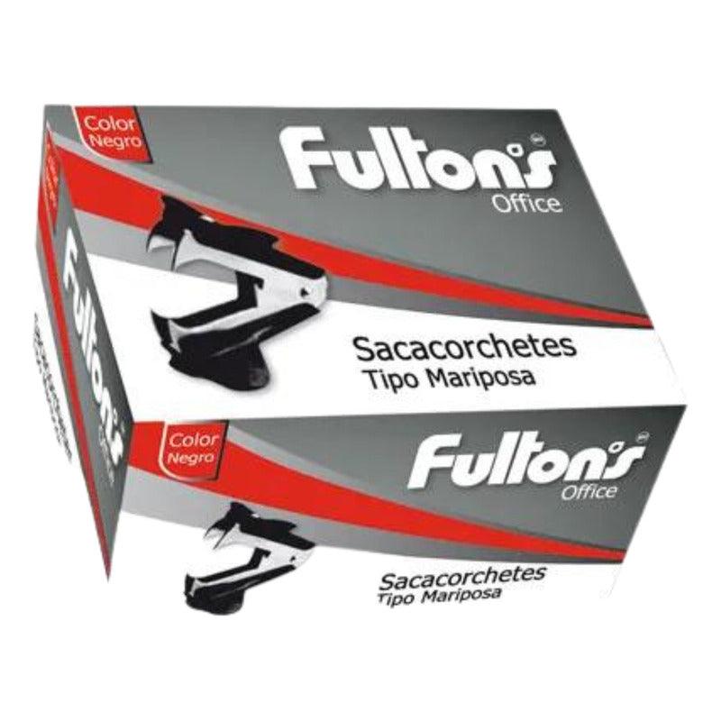 Sacacorchete Mariposa Negro Metálico Para Oficina - Louicid