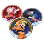 Set 6 Platos De Cumpleaños Naruto 18cm