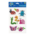 Stickers Figura Bichitos y Flores Goma Eva Autoadhesivos - Louicid