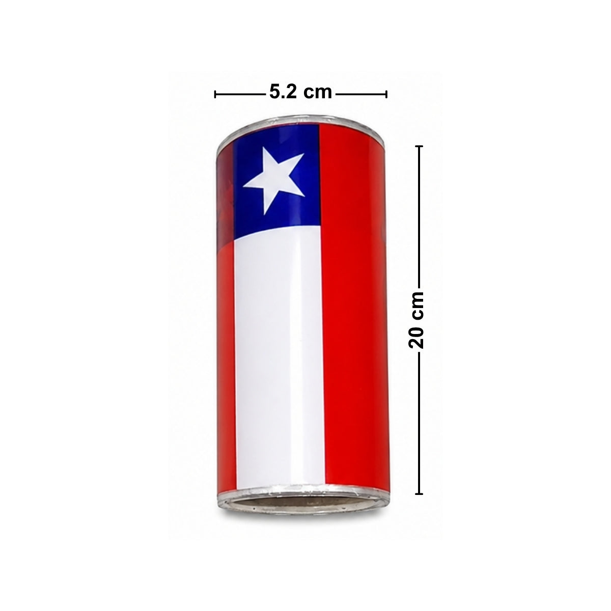 Rollo Bandera Chilena Plástico 50 Metros Medidas Fiestas