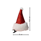 Mini Gorro Pascuero Con Pinza Navideña