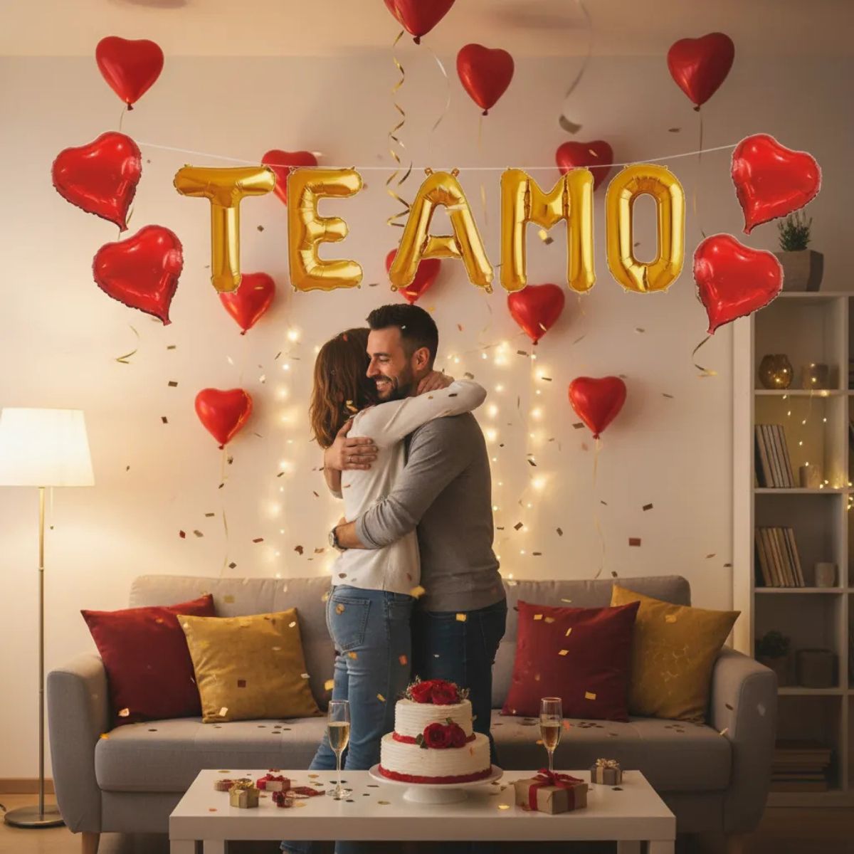 Globo Metalizado Te Amo 40cm