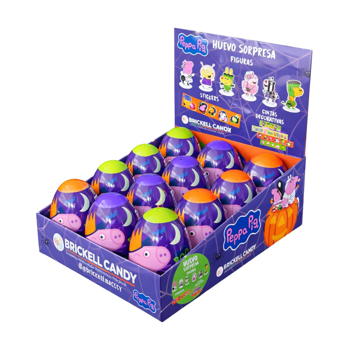 Pack 12 Huevos Sorpresa Peppa Pig Halloween