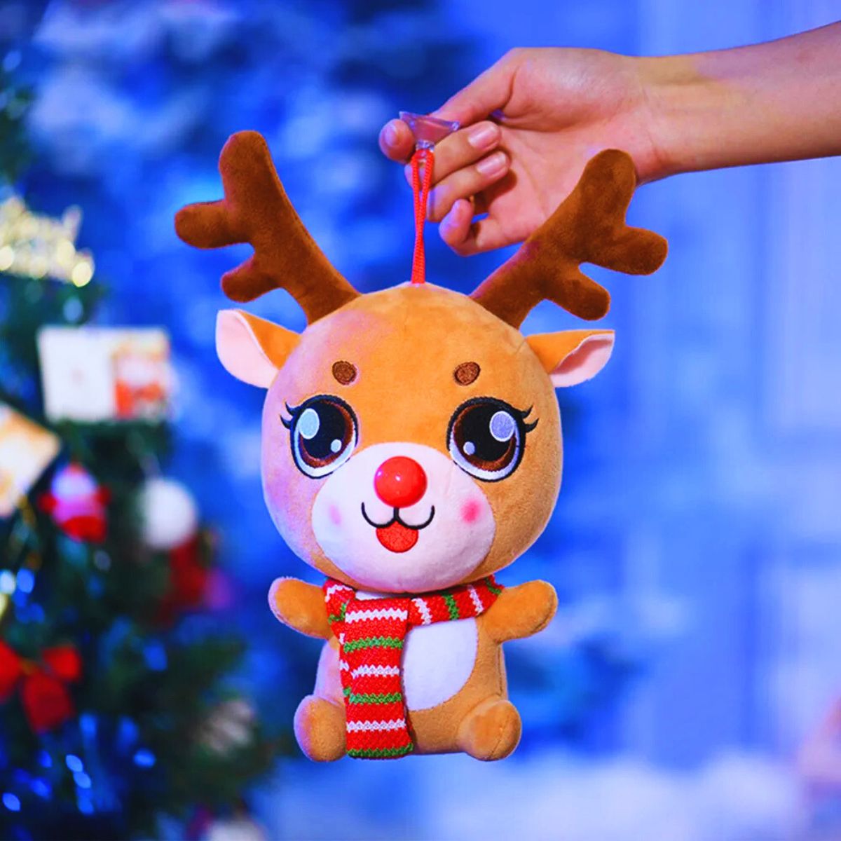 Peluche Reno Con Bufanda 34cm