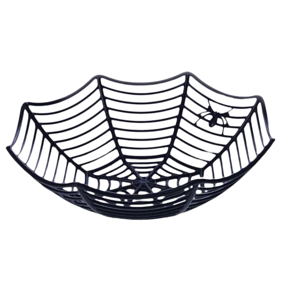 Cesta De Plástico Araña Halloween