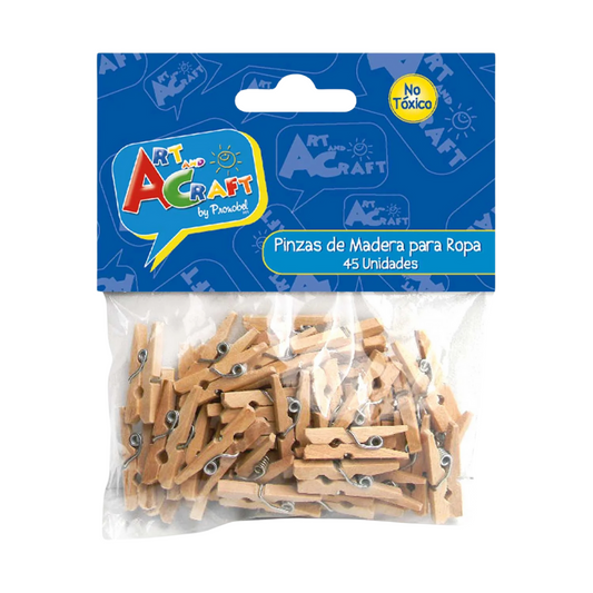Pack 45 Mini Perros De Madera 2,5 Cm Para Manualidades