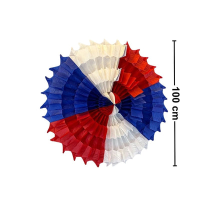 Abanico Tricolor 100cm Fiestas Patrias Medidas - Louicid