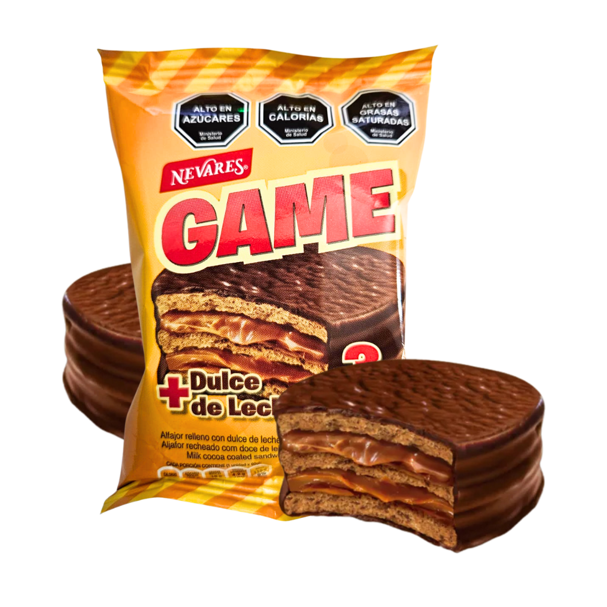 Alfajor con Dulce De Leche 3 Capas 60gr - Louicid