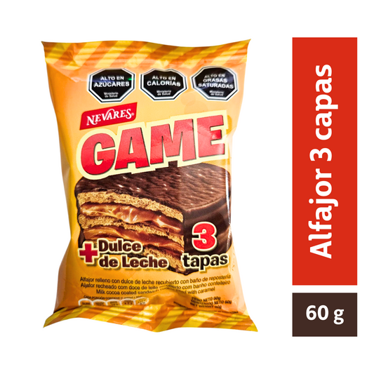 Alfajor con Dulce De Leche 3 Capas 60gr - Louicid