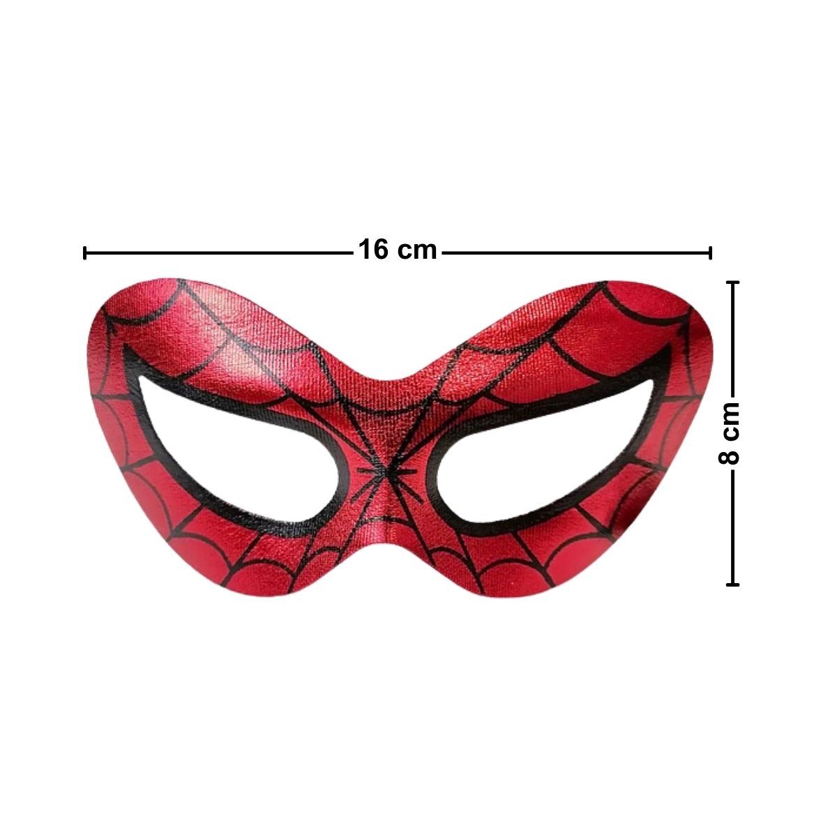 Antifaz Spiderman Rojo Medidas - Louicid