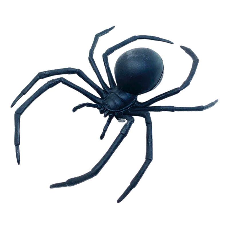 Araña Negra De 16cm Para Decoración Halloween - Louicid