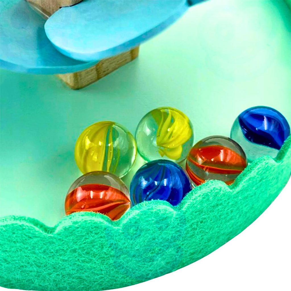 Árbol Musical Montessori de Madera para Niños Canicas - Louicid