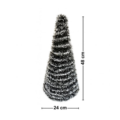 Árbol Navideño Verde con Nieve 48cm Medidas - Louicid