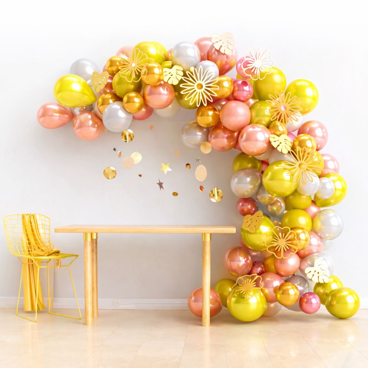 Arco Globos Cromados 83 Piezas Celebración - Louicid