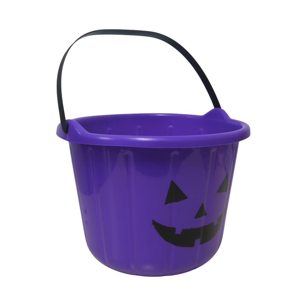 Balde Para Dulces Halloween Diseño Calabaza Morado - Louicid