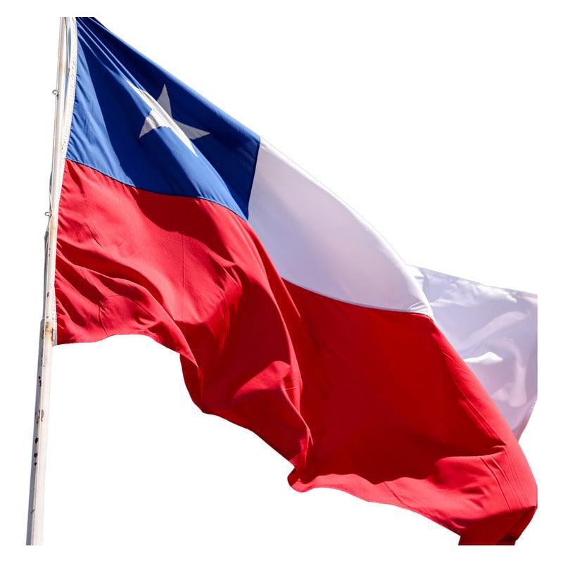 Bandera Chilena 90x60cm Para Fiestas Patrias & Partidos - Louicid