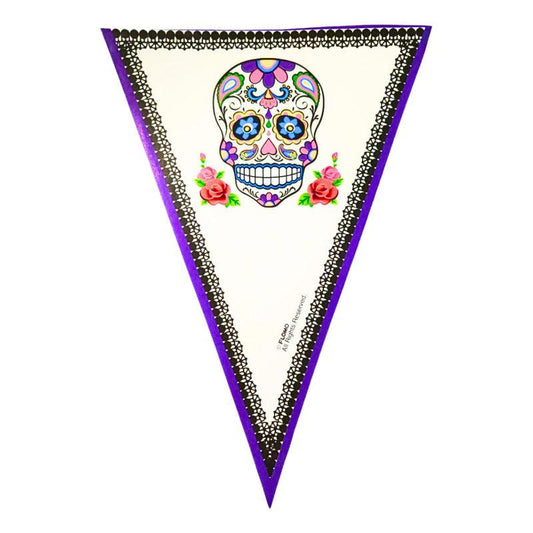 Banderines Catrina De 3.6 Metros Decoración Para Halloween - Louicid