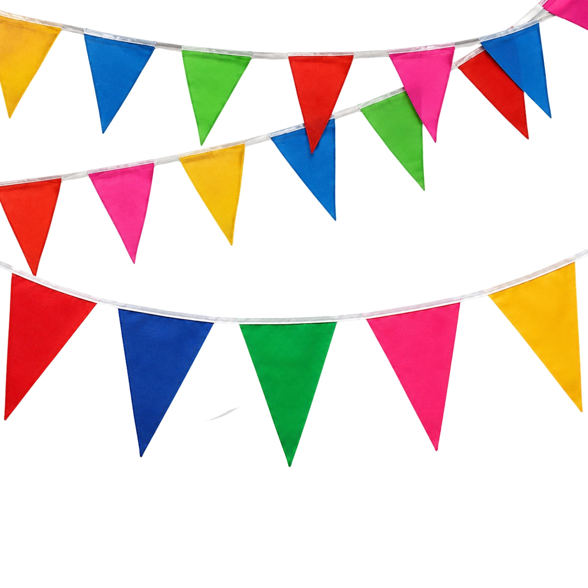 Banderín Tela Multicolor 7mts Decoración - Louicid