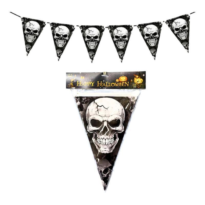 Banderines Calavera De 2.6 Metros Decoración Para Halloween - Louicid