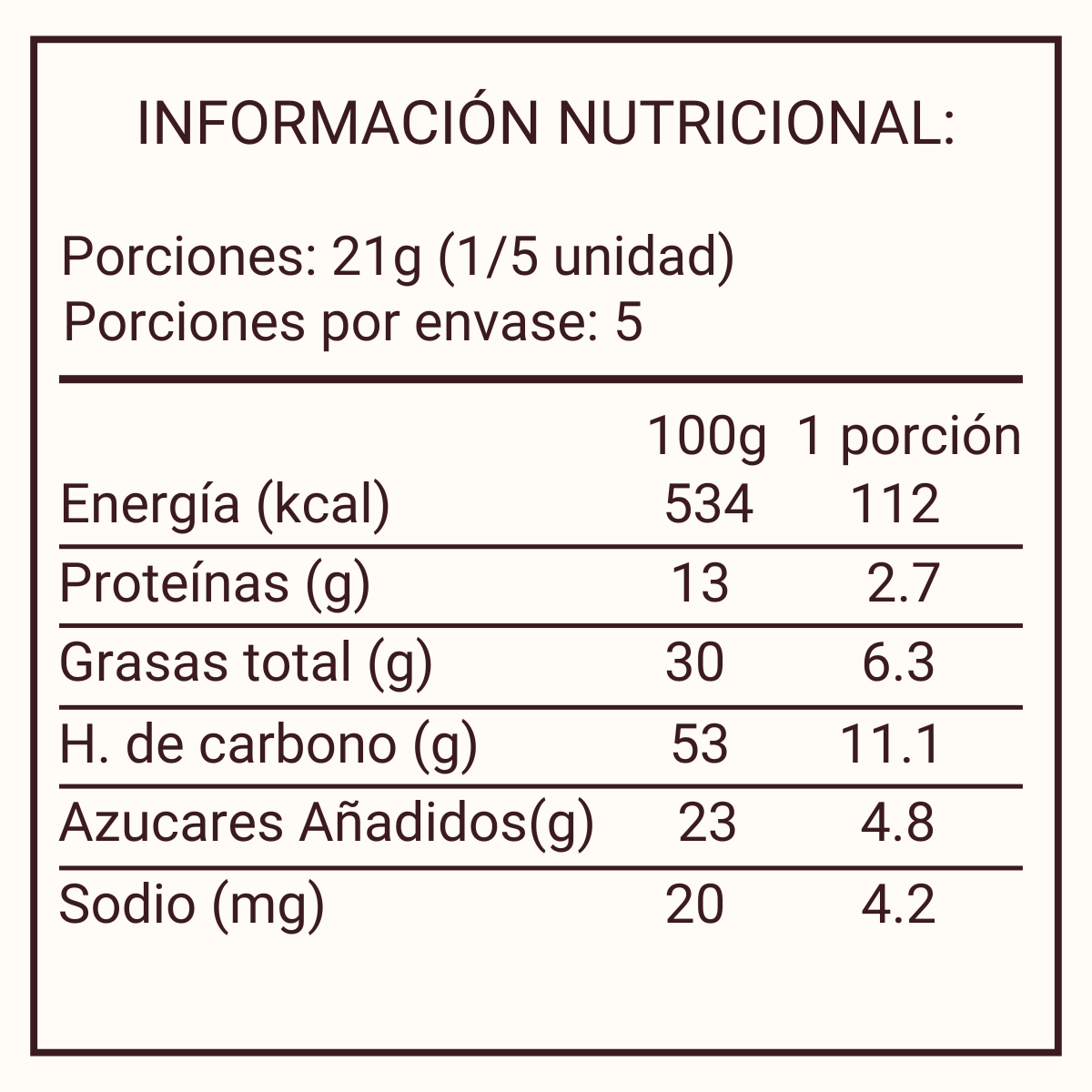 Barra Crema de Maní Nucrem 105gr - Louicid