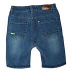 Bermuda De Niño Jeans Con Bolsillo Celeste - Louicid