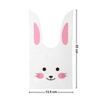 Bolsa Conejito Pascua 22cm Rosado 12pzas Medidas - Louicid