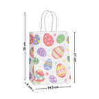 Bolsa Regalo Papel 21cm Huevitos Pascua 6pzas Medidas - Louicid