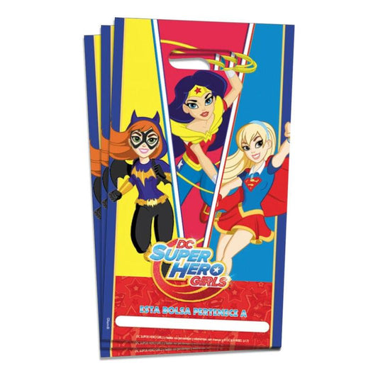 Bolsas Para Dulces Dc Super Hero Girls 6pcs Cumpleaños - Louicid