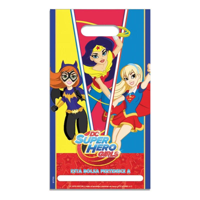 Bolsas Para Dulces Dc Super Hero Girls 6pcs Cumpleaños - Louicid