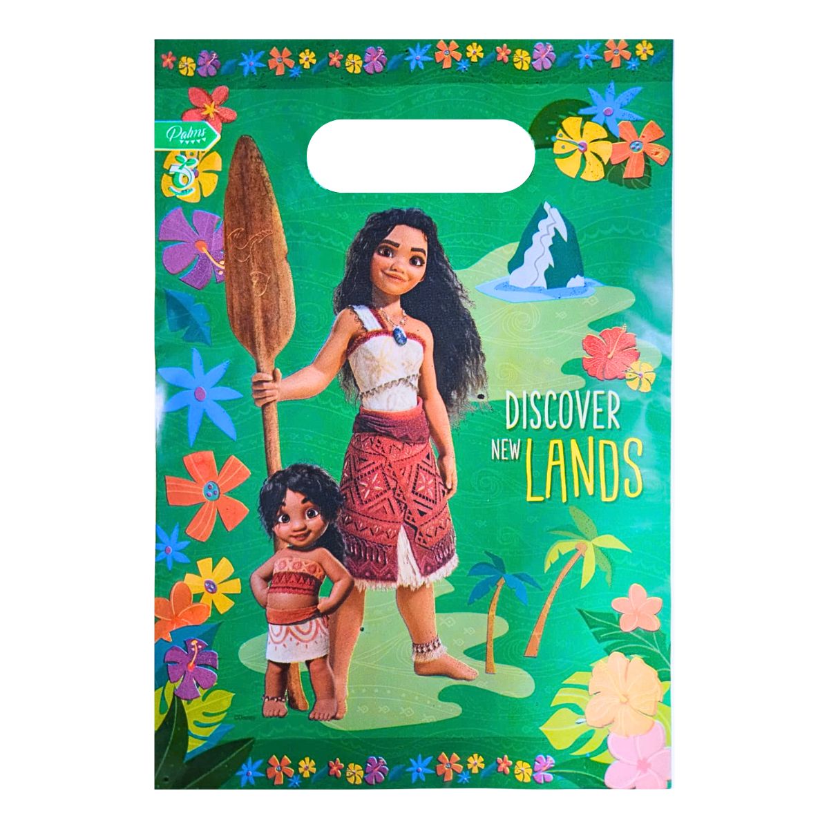 Set 6 Bolsas Moana Para Dulces Sorpresa Verde - Louicid