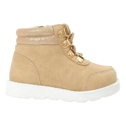 Botín Urbano De Niña Brillo Y Rivet Opaline - Louicid