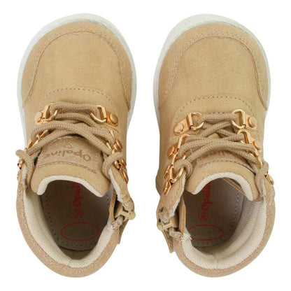 Botín Urbano De Niña Brillo Y Rivet Opaline - Louicid