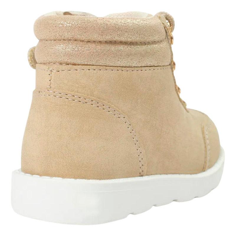 Botín Urbano De Niña Brillo Y Rivet Opaline - Louicid