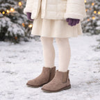 Botín Bebé Niña Print Metálico Nieve - Louicid