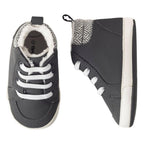 Botín Bebé Niño Cordones Gris Opaline - Louicid
