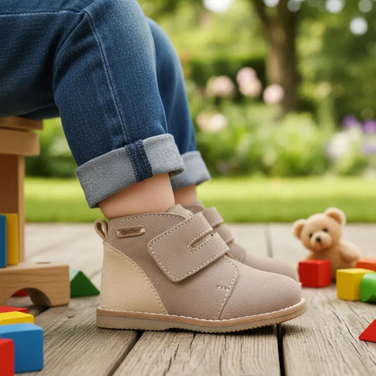 Botín Niño Cuero Caña Media Parque - Louicid