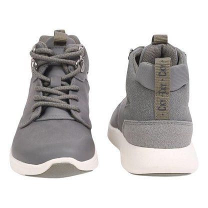 Botín De Niño Gris Con Cordones Caña Alta - Louicid