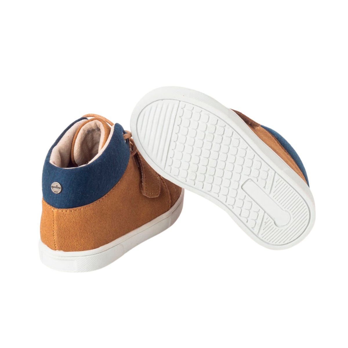 Botín Urbano Niño Velcro Cordones Café Suela - Louicid