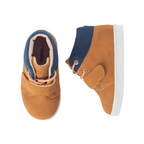 Botín Urbano Niño Velcro Cordones Café Superior - Louicid